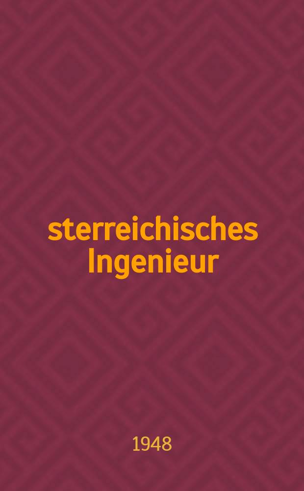 Österreichisches Ingenieur : Archiv. Bd.2, H.5 : Sehl.-h.