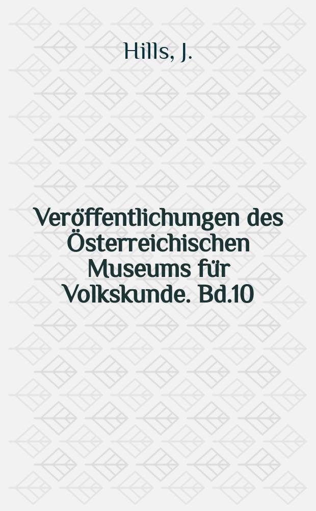 Veröffentlichungen des Österreichischen Museums für Volkskunde. Bd.10 : Das Kinderspielbild von Pieter Bruegel d. Ä (1560)