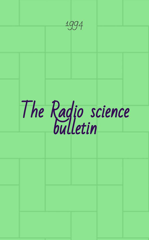 The Radio science bulletin