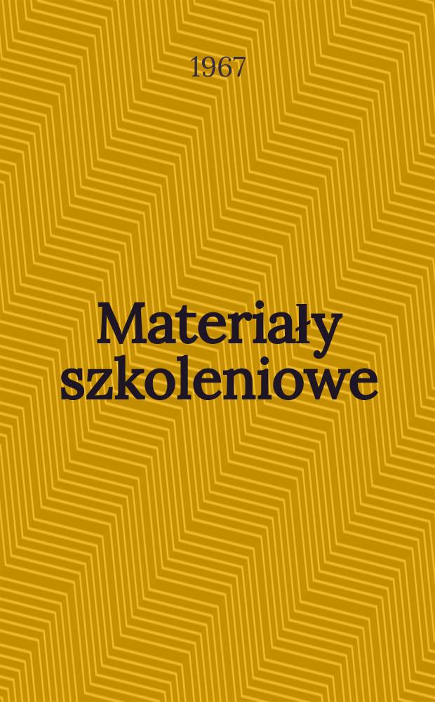 Materiały szkoleniowe