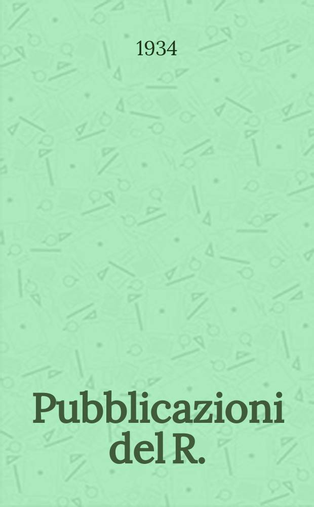 Pubblicazioni del R.