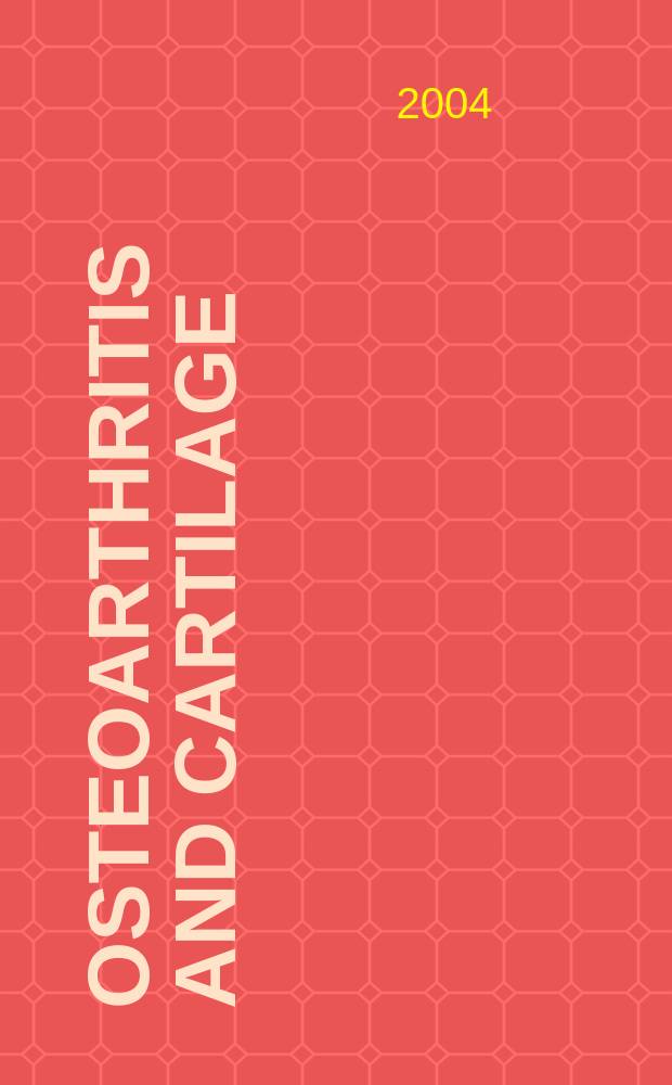 Osteoarthritis and cartilage