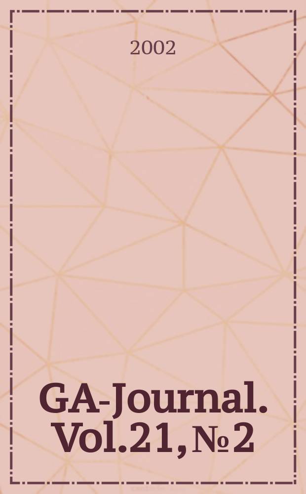 ÖGAI- Journal. Vol.21, №2