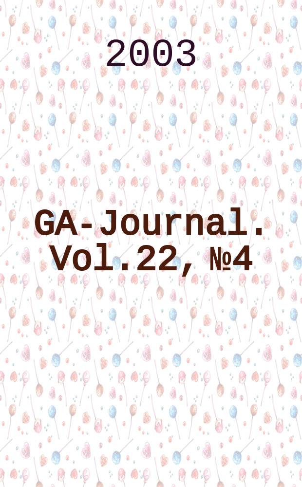 ÖGAI- Journal. Vol.22, №4
