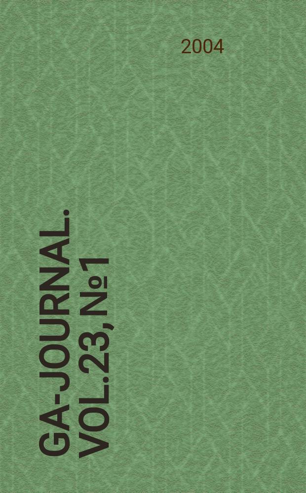 ÖGAI- Journal. Vol.23, №1