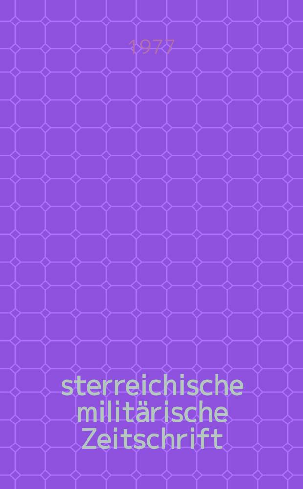 Österreichische militärische Zeitschrift