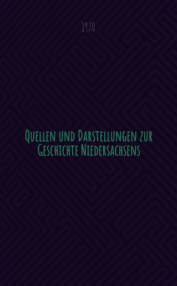 Quellen und Darstellungen zur Geschichte Niedersachsens : Hrsg. vom Historischen Verein für Niedersachsen. Bd.78 : Friedrich Esajas Rufendorfs Entwurf eines hannoverschen Landrechts