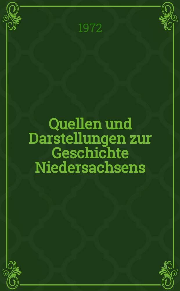 Quellen und Darstellungen zur Geschichte Niedersachsens : Hrsg. vom Historischen Verein f&uuml;r Niedersachsen. Bd.81 : Die Landst&auml;nde des F&uuml;rstentums Calenberg - G&ouml;ttingen 1680-1714