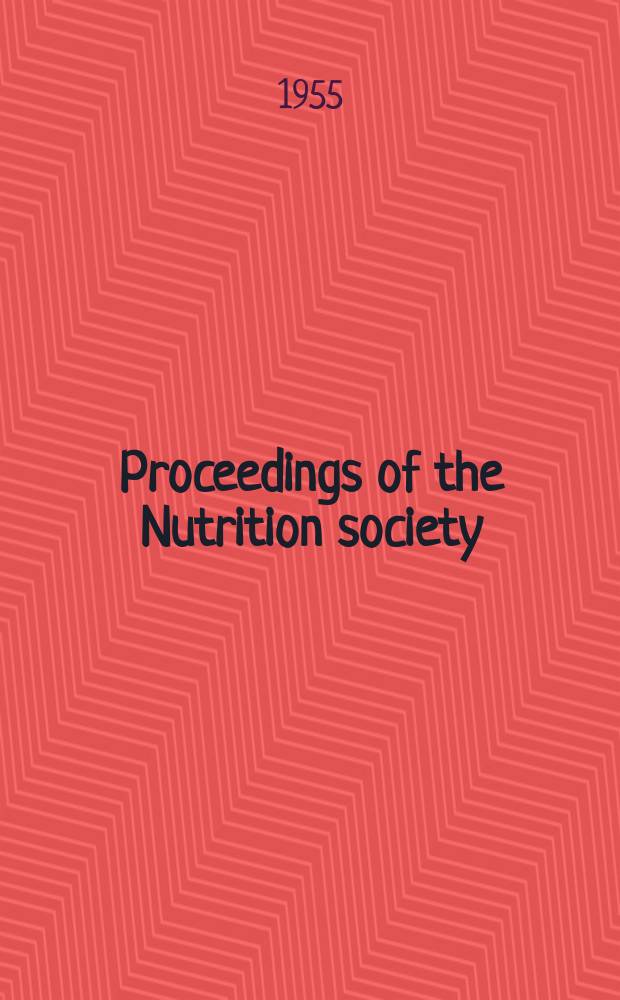 Proceedings of the Nutrition society