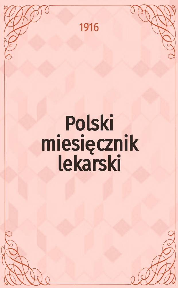 Polski miesięcznik lekarski