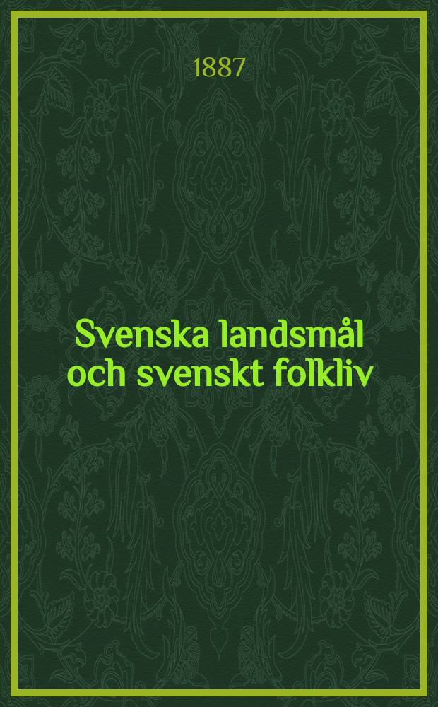 Svenska landsm&aring;l och svenskt folkliv : Tidskrift. utg. med. Underst&ouml;d av Statsmedel av Landsm&aring;ls och folkminnesarkivet i Uppsala. H. 28 : S&ouml;dra Luggudem&aring;lets ljudl&auml;ra