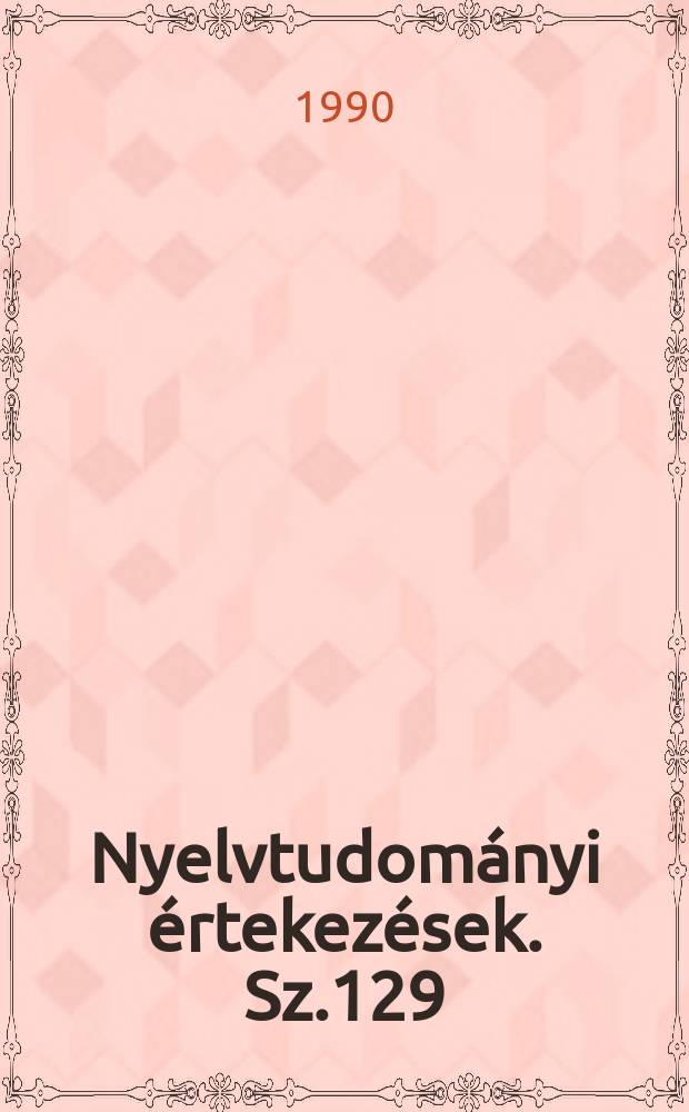 Nyelvtudományi értekezések. Sz.129 : Zolnai Bélaélete és munkássága (1890 - 1969)