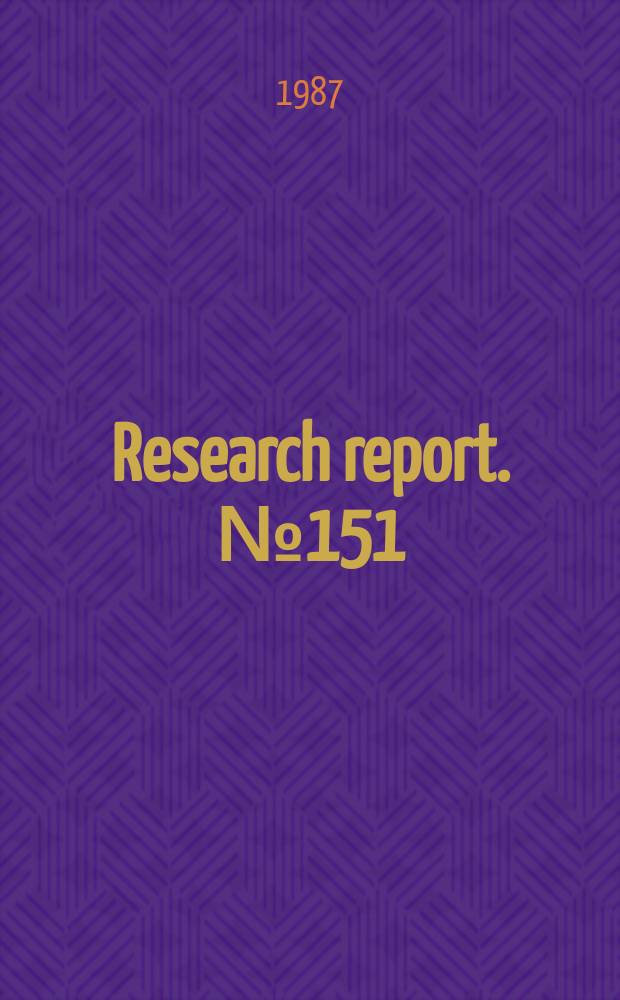 Research report. №151 : The capital and labour requirements of Pakistan's foreign trade, based on the input-output structures of 1962 - 63, 1969 - 70 and 1974 - 75
