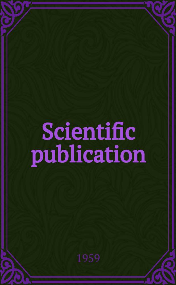 Scientific publication
