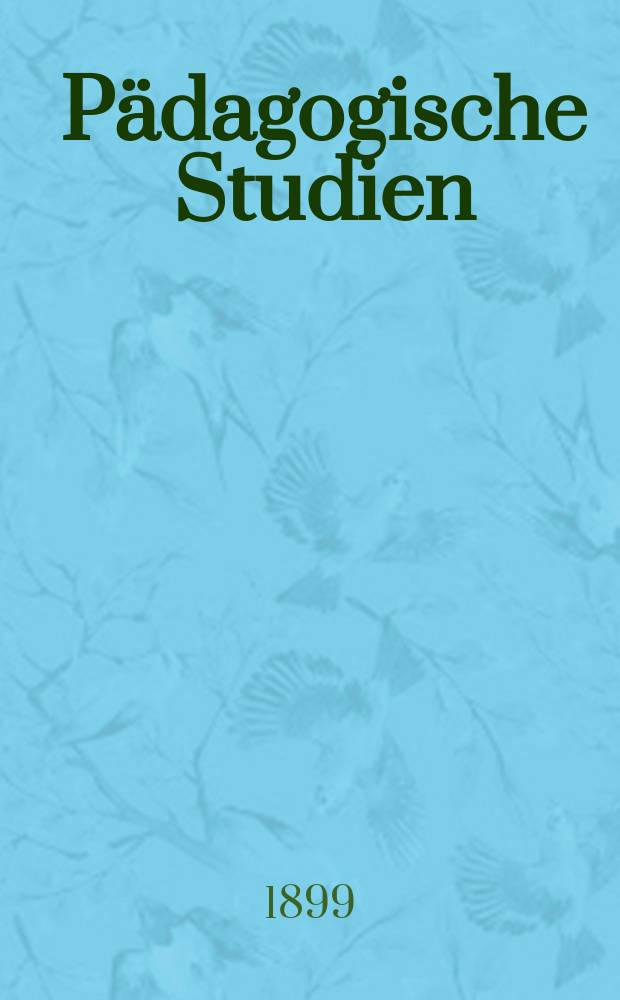 P&auml;dagogische Studien : Abhandlungen Vortr&auml;ge etc. f&uuml;r Erziehung und Unterricht. R. 15, H.2/3(170/171) : Lehrplan f&uuml;r eine achtklassige mittlere Volksschule