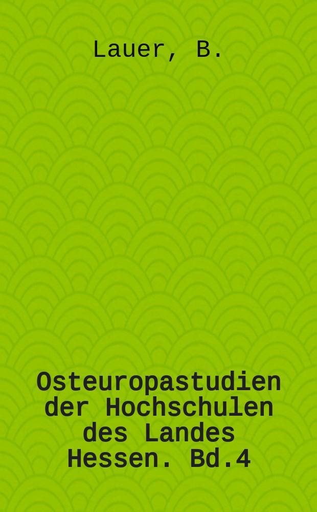 Osteuropastudien der Hochschulen des Landes Hessen. Bd.4 : Heine in Serbien