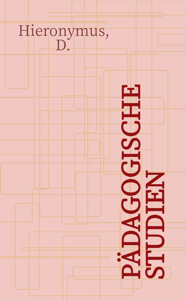 P&auml;dagogische Studien : Abhandlungen Vortr&auml;ge etc. f&uuml;r Erziehung und Unterricht. R. 15, H.1(169) : Das erste Lesebuch und das Lesebuch von heute