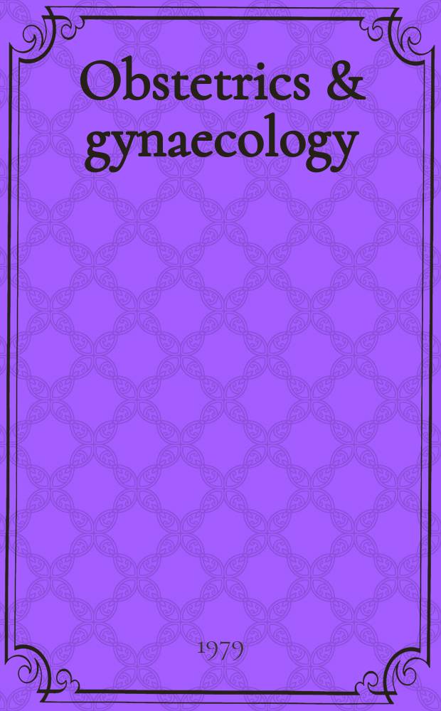 Obstetrics & gynaecology : Sect. X of Excerpta medica. Vol.35, №10 : Index issue