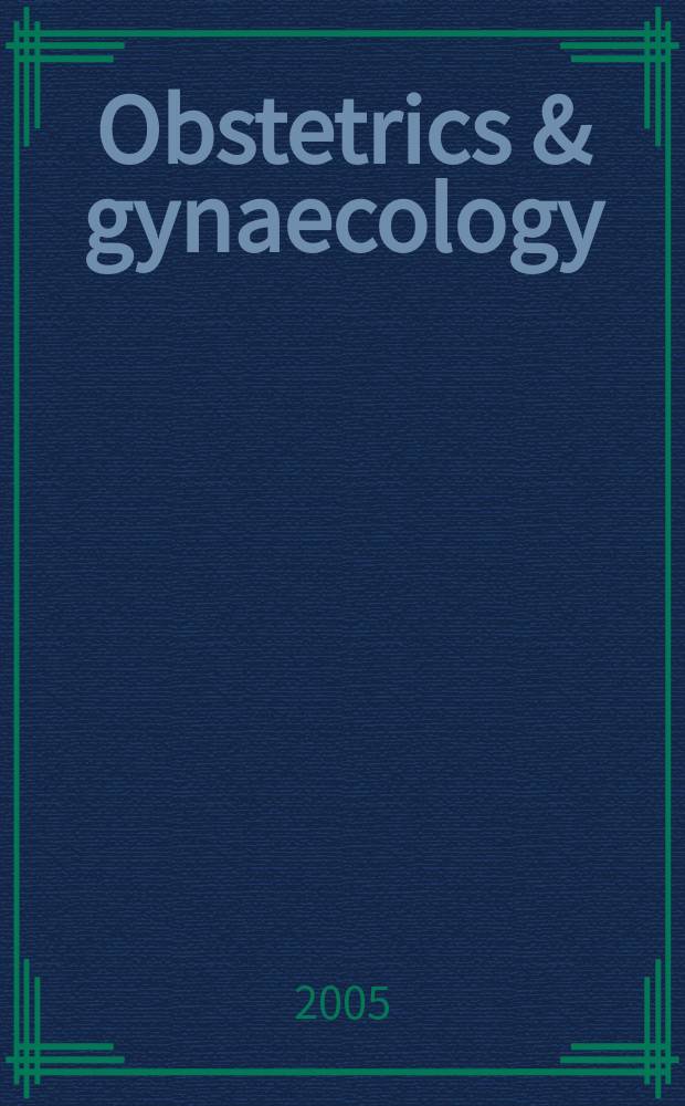 Obstetrics & gynaecology : Sect. X of Excerpta medica. Vol.87, №2