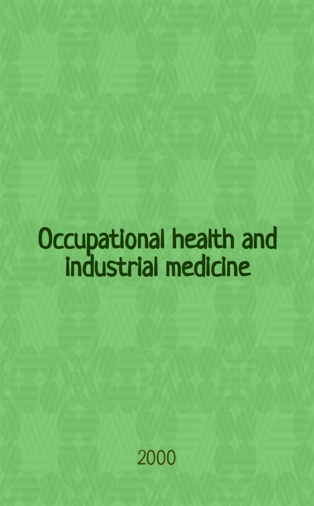 Occupational health and industrial medicine : Section 35 [of] Excerpta medica. Vol.43, №5