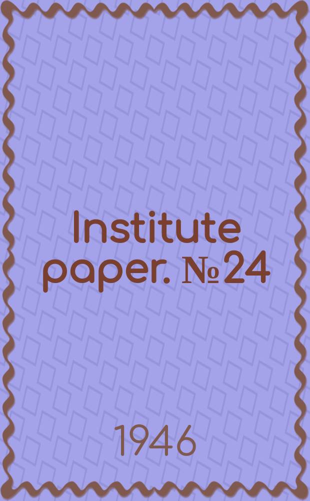 Institute paper. №24 : An introduction to the forests of Central and Southern Ethiopia