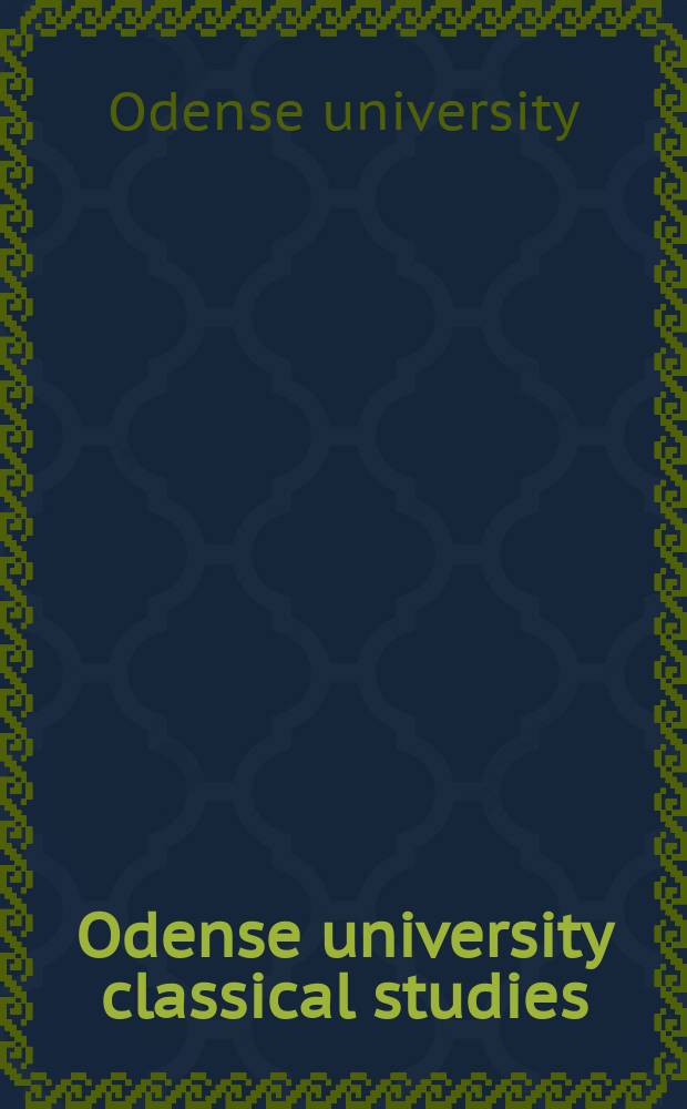 Odense university classical studies