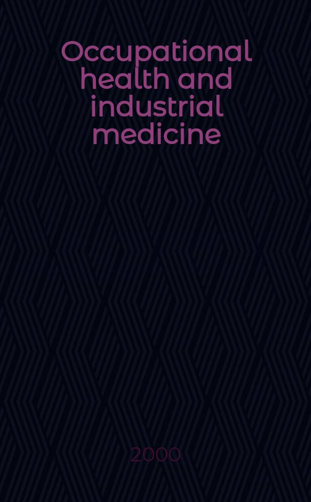Occupational health and industrial medicine : Section 35 [of] Excerpta medica. Vol.42, №2