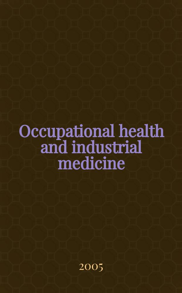 Occupational health and industrial medicine : Section 35 [of] Excerpta medica. Vol.52, №6