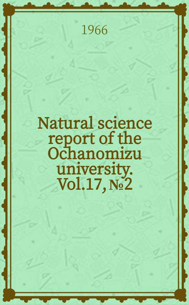 Natural science report of the Ochanomizu university. Vol.17, №2 : On the second Betti number of the compact Sasakian space. Turbulent diffusion in turbulent boundary layers