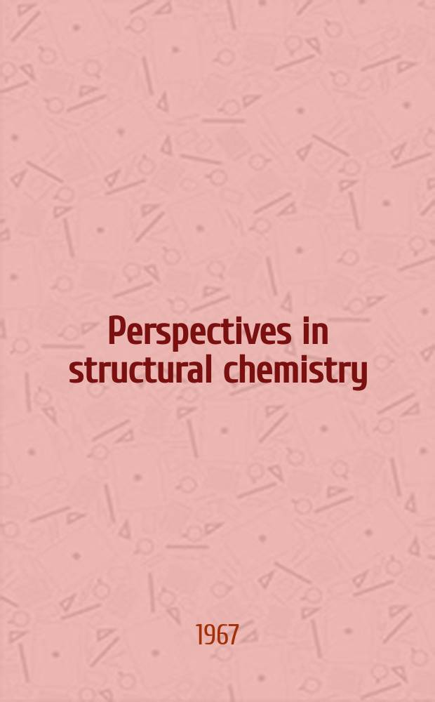 Perspectives in structural chemistry