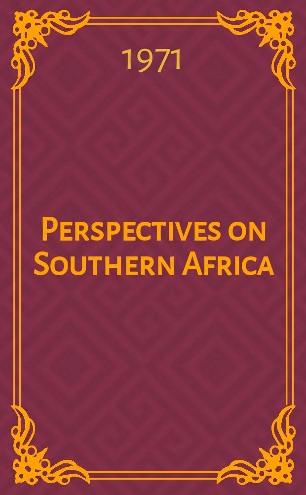 Perspectives on Southern Africa