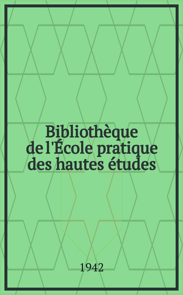 Bibliothèque de l'École pratique des hautes études : Publ. sous les auspices du Ministère de l'instruction publ. Fasc.281 : Terminologie grammaticale du Sanskrit