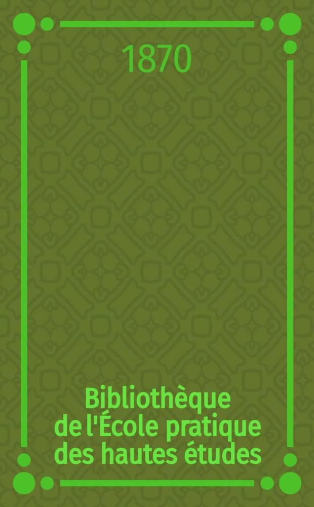 Bibliothèque de l'École pratique des hautes études : Publ. sous les auspices du Ministère de l'instruction publique. T.2, Art. № 3 : Observations sur les glandes salivaires chez le fourmilier Tamandua