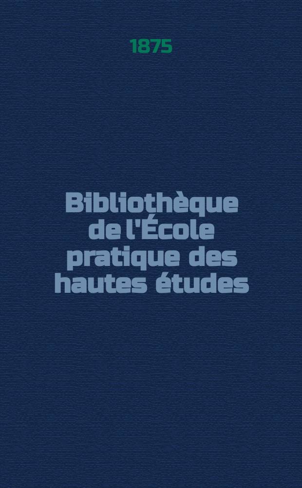 Bibliothèque de l'École pratique des hautes études : Publ. sous les auspices du Ministère de l'instruction publique. T.12, Art. № 1 : Anatomie comparée des tiges et des feuilles chez les Guétacées et les Conifères