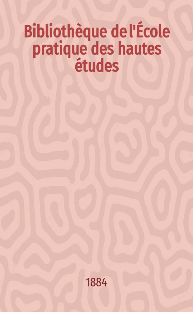 Bibliothèque de l'École pratique des hautes études : Publ. sous les auspices du Ministère de l'instruction publique. T.27, Art. № 2 : Recherches anatomiques sur l'estomac des crustacés podophthalmaires