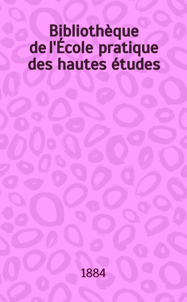 Bibliothèque de l'École pratique des hautes études : Publ. sous les auspices du Ministère de l'instruction publique. T.29, Art. № 4 : Études histologiques et organologiques sur les centres nerveux et les organes des sens des animaux articulés