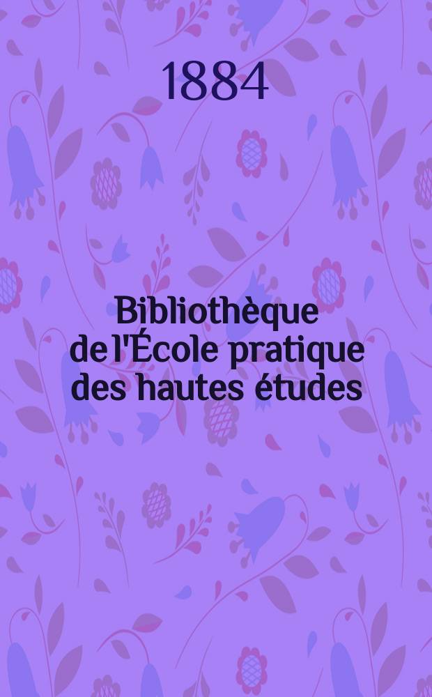 Bibliothèque de l'École pratique des hautes études : Publ. sous les auspices du Ministère de l'instruction publique. T.29, Art. № 4 bis : Remarques sur le genre "Caminus" et sur une éponge voisine du "Caminus osculosus" Grube