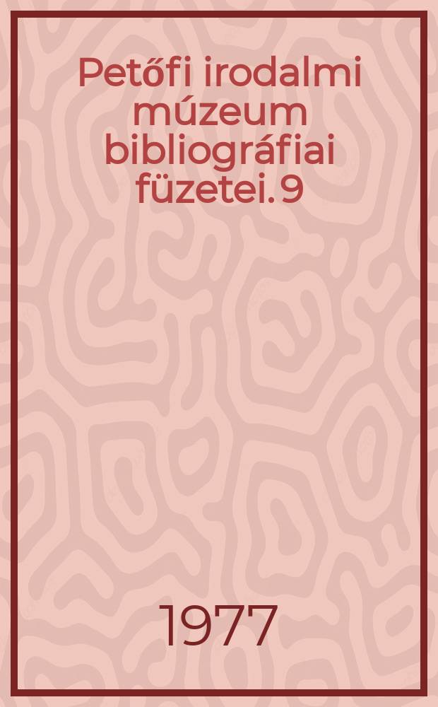 Petőfi irodalmi múzeum bibliográfiai füzetei. 9 : "Toll", folyóirat Budapest. 1929 - 1938. Repertórium