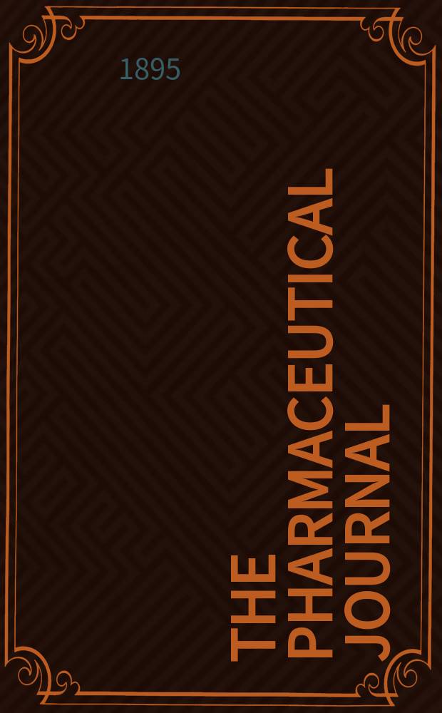 The Pharmaceutical journal : A weekly record of pharmacy and allied sciences Establ. 1841. Vol.1 (55), Index
