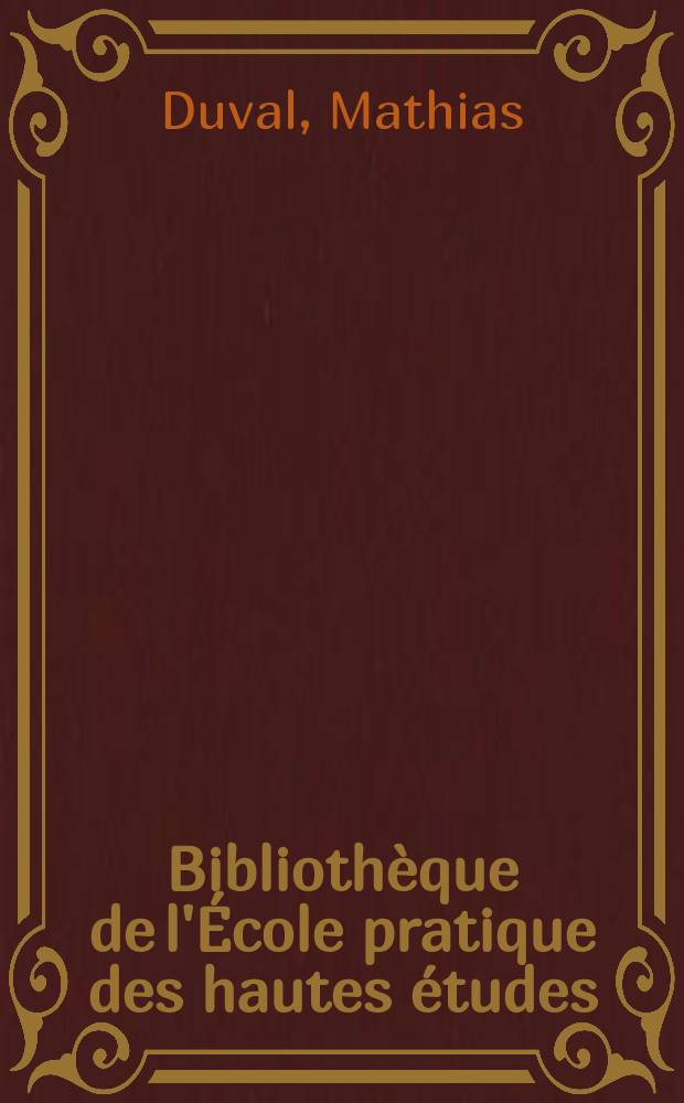 Bibliothèque de l'École pratique des hautes études : Publ. sous les auspices du Ministère de l'instruction publique. T.29, Art. № 5 : De la Formation du blastoderme dans l'oeuf d'oiseau