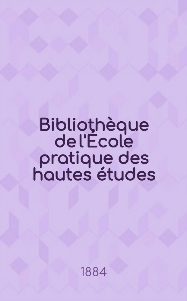 Bibliothèque de l'École pratique des hautes études : Publ. sous les auspices du Ministère de l'instruction publique. T.29, Art. № 3 : Embryogénie de l'Amaroecium proliferum (Ascidie composée)