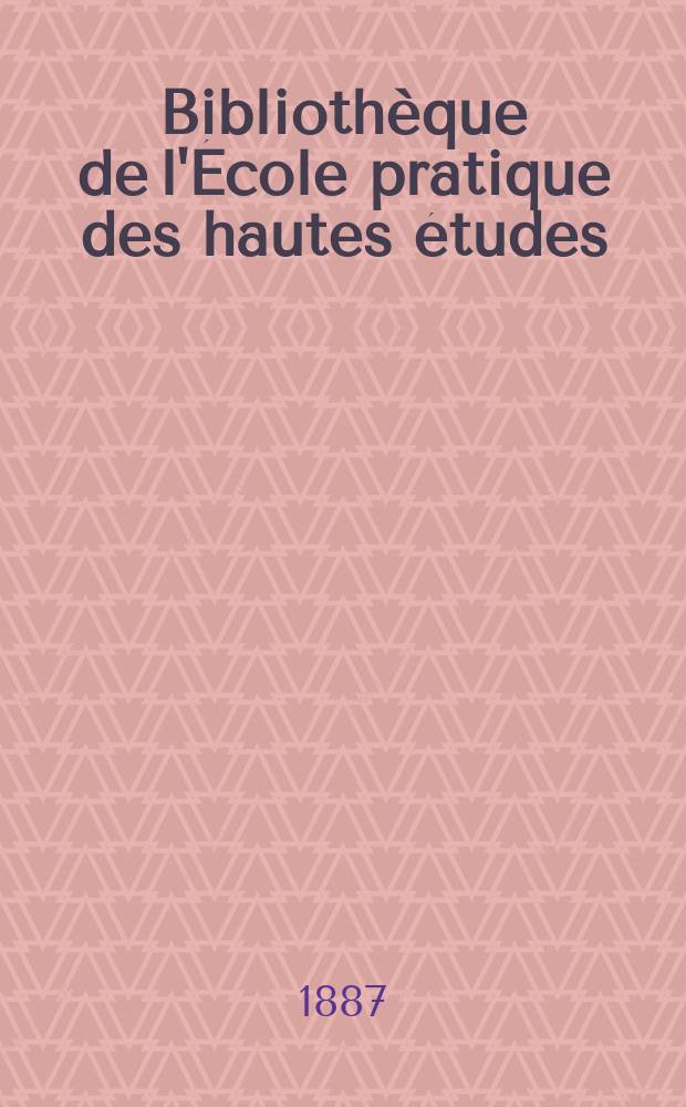 Bibliothèque de l'École pratique des hautes études : Publ. sous les auspices du Ministère de l'instruction publique. T.33, Art. № 4 : Observations sur les crabes des eaux douces de l'Afrique