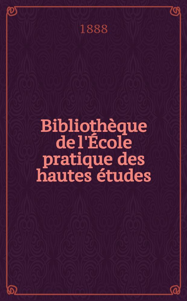 Bibliothèque de l'École pratique des hautes études : Publ. sous les auspices du Ministère de l'instruction publique. T.34 Part. 1, Art. № 3 : Études histologiques et organologiques sur les centres nerveux et les organes des sens des animaux articulés