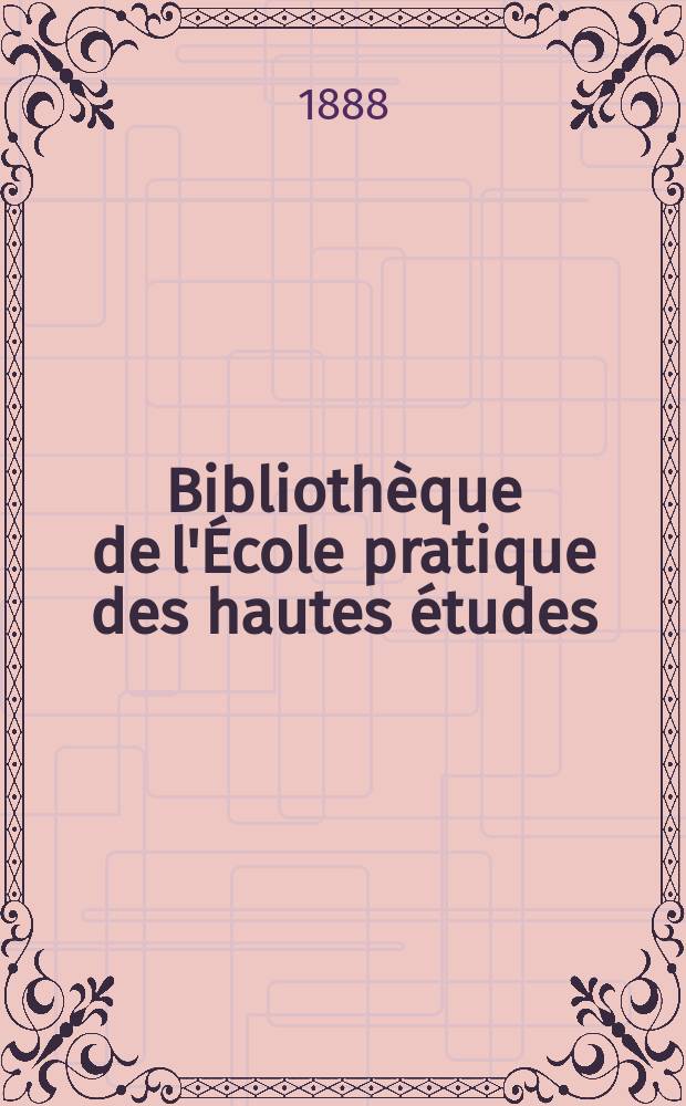 Bibliothèque de l'École pratique des hautes études : Publ. sous les auspices du Ministère de l'instruction publique. T.34 Part. 2, Art. № 5 : Recherches sur les premières phases du développement de la Seiche (sepia officinalis)