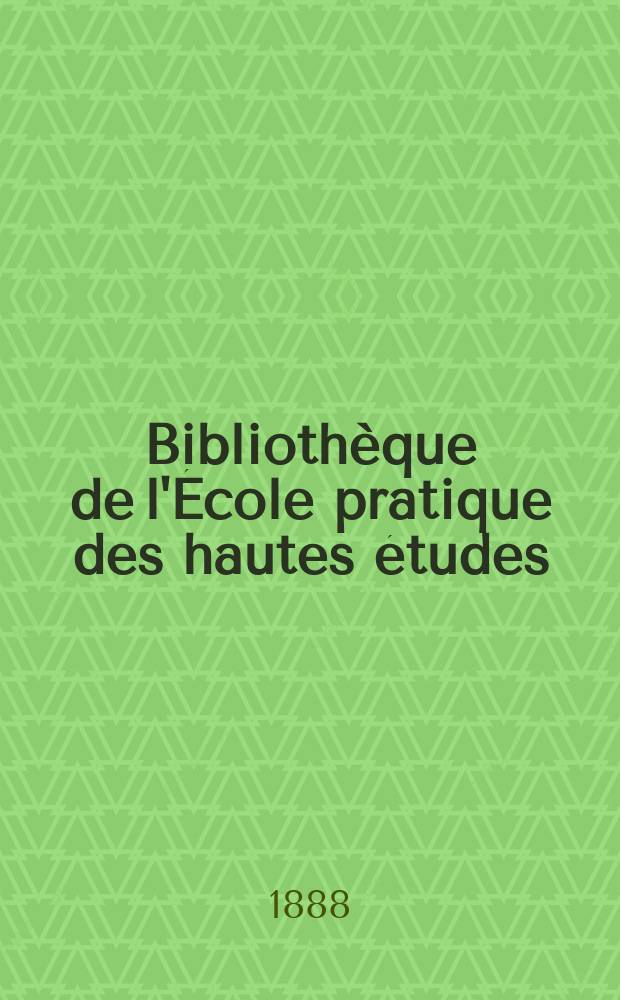 Bibliothèque de l'École pratique des hautes études : Publ. sous les auspices du Ministère de l'instruction publique. T.36, Art. № 4 : Mémoire sur l'origine des races chez les animaux domestiques
