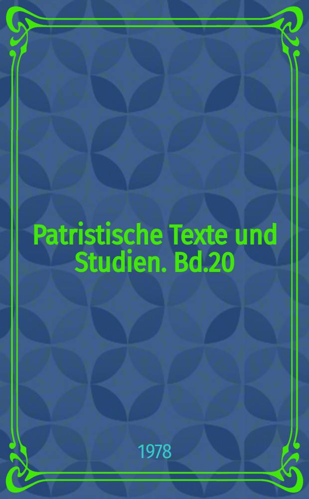 Patristische Texte und Studien. Bd.20 : Die handschriftliche Überlieferung der altslavischen Apokryphen