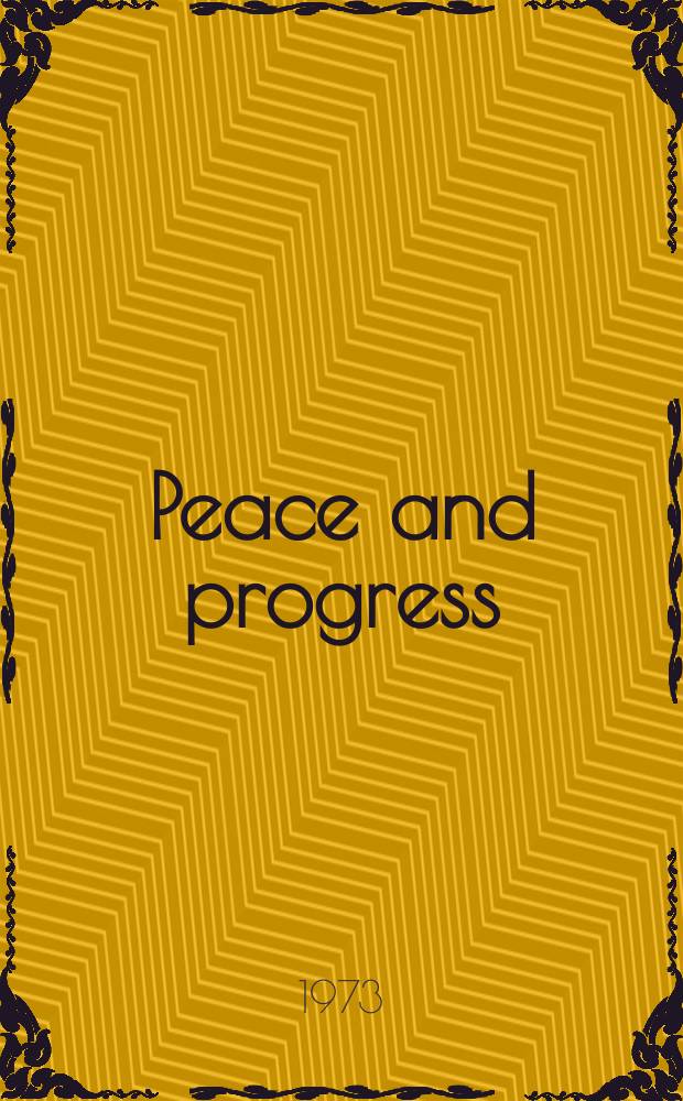 Peace and progress