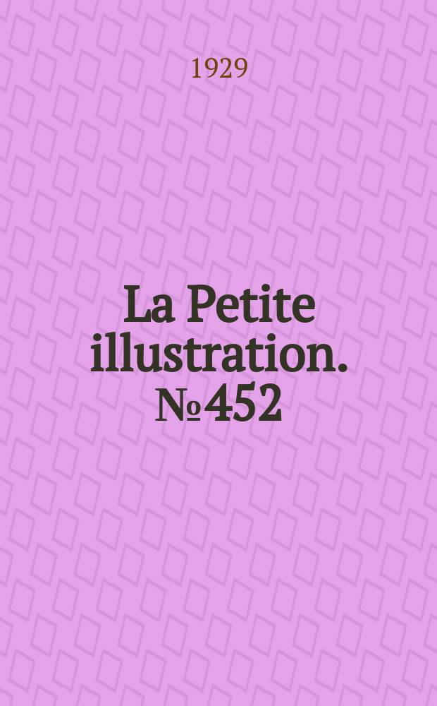 La Petite illustration. № 452 : Le temple d'agrile