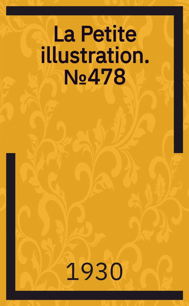 La Petite illustration. № 478 : Tuilette