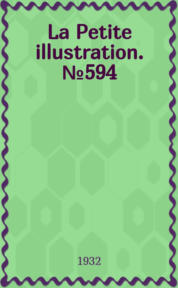 La Petite illustration. № 594 : Un voleur